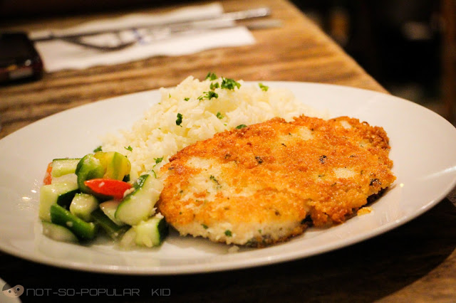 Parmesan-Crusted Fish Fillet of Cafe Mediterranean