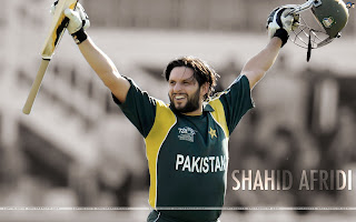 Shahid Afridi Hairstyle Pictures