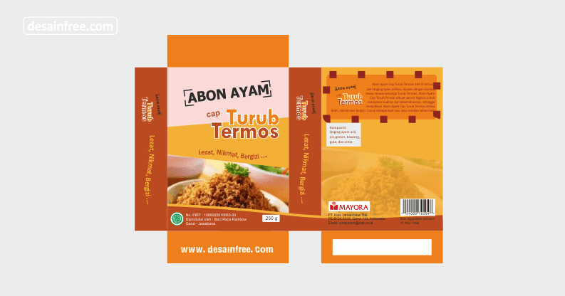  Desain  Box Kemasan Makanan Keren Format CDR Desain  Free