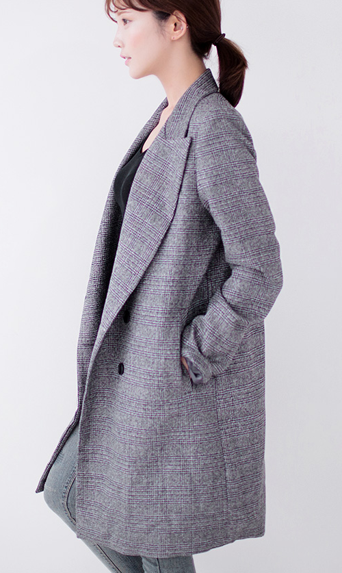 Double-Breasted Two-Button Suit Coat