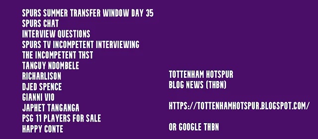 Spurs Summer Transfer Window Day 35