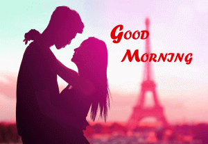 Romantic Good Morning Hug Picture of Couples