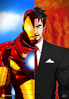 Commande d'une illustration de Iron Man pour une gagnante d'un concours sur le blog de Mamantestavis