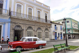 Fachada del Museo Farmacéutico Ernesto Triolet, en la ciudad de Matanza, Cuba.