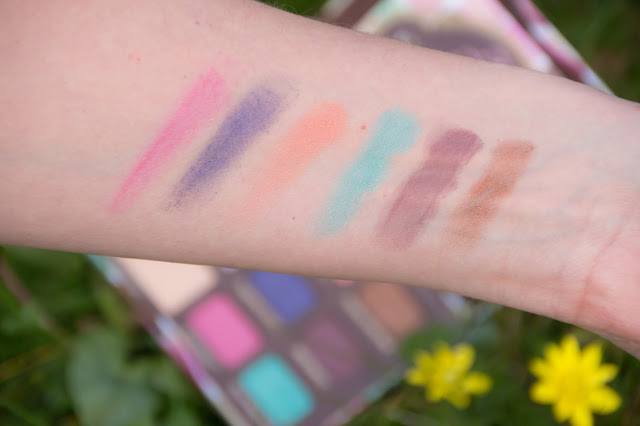 swatchs de la palette sugar pop too faced