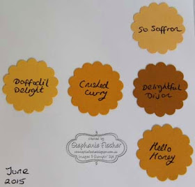 Stampin' Up! new in-colours 2015-17 yellow, comparison