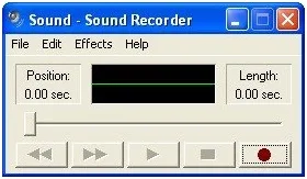 Merekam suara (lagu) menggunakan Sound Recorder