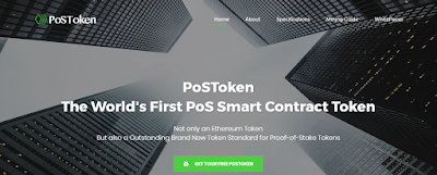 postoken The World's First PoS Smart Contract Token free pos coin