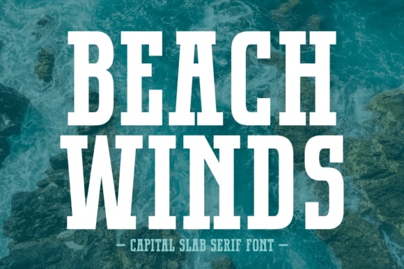 Download Beach Winds Font - Slab Serif Fonts