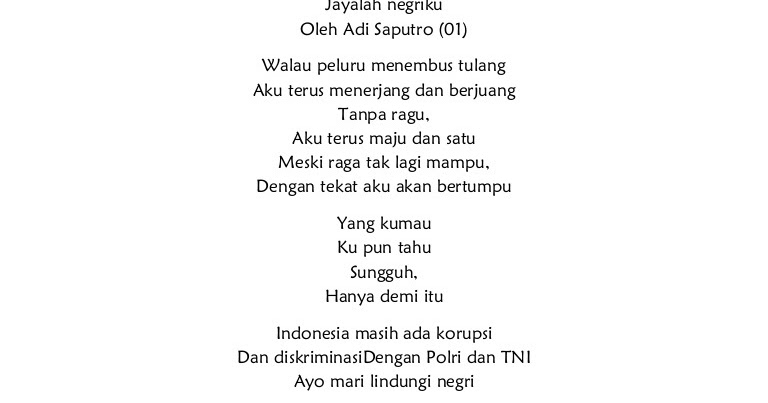 Puisi Pendek Cinta Tanah Air Puisi Indonesia Lengkap