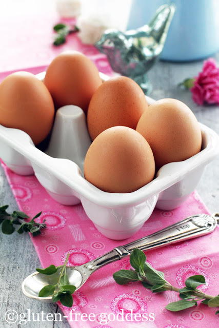 Fresh organic eggs