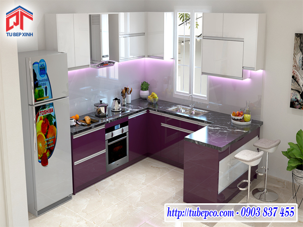 tủ bếp đẹp, nội thất tủ bếp, tủ bếp hiện đại, tủ bếp acrylic