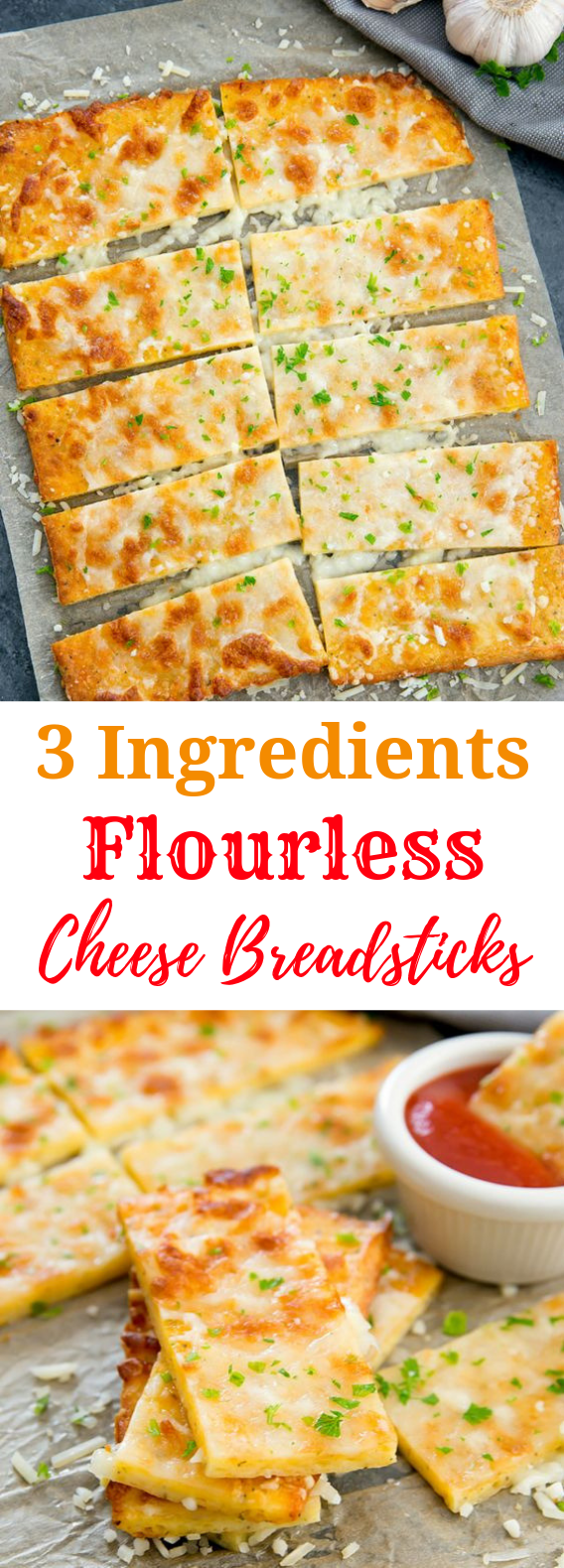 3 INGREDIENT FLOURLESS CHEESE BREADSTICKS #DietRecipe #Breadsticks