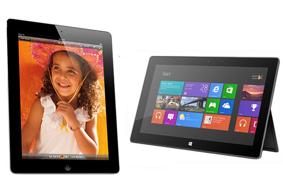 Microsoft: Surface screen tablet better Retina-display iPad