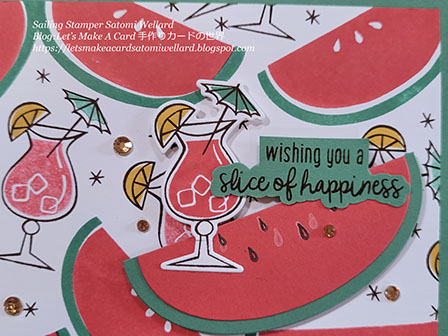 Stampin'Up! Cute Fruit Nothing Better Than card by Sailing Stamper Satomi Wellard