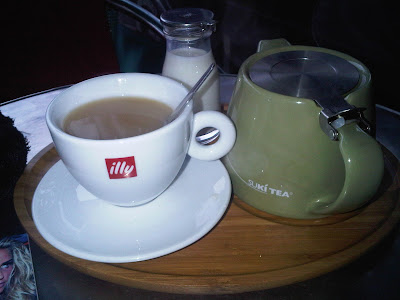 teapot and mug at a deli in Didsbury