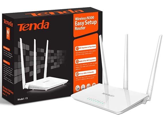 Tenda F3 300mbps 3 Antennas Router