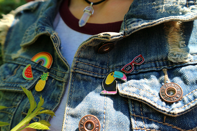 Rosegal Haul: Pineapple Rainbow Watermelon Glasses Brooch Set