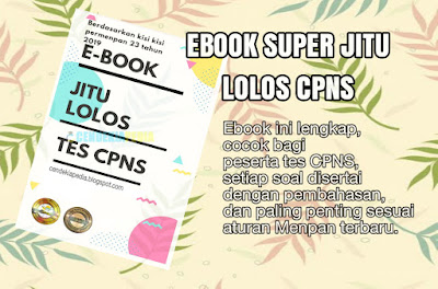 Ebook Jitu Lolos Tes CPNS - Berdasar Kisi Permenpan 23 Tahun 2019