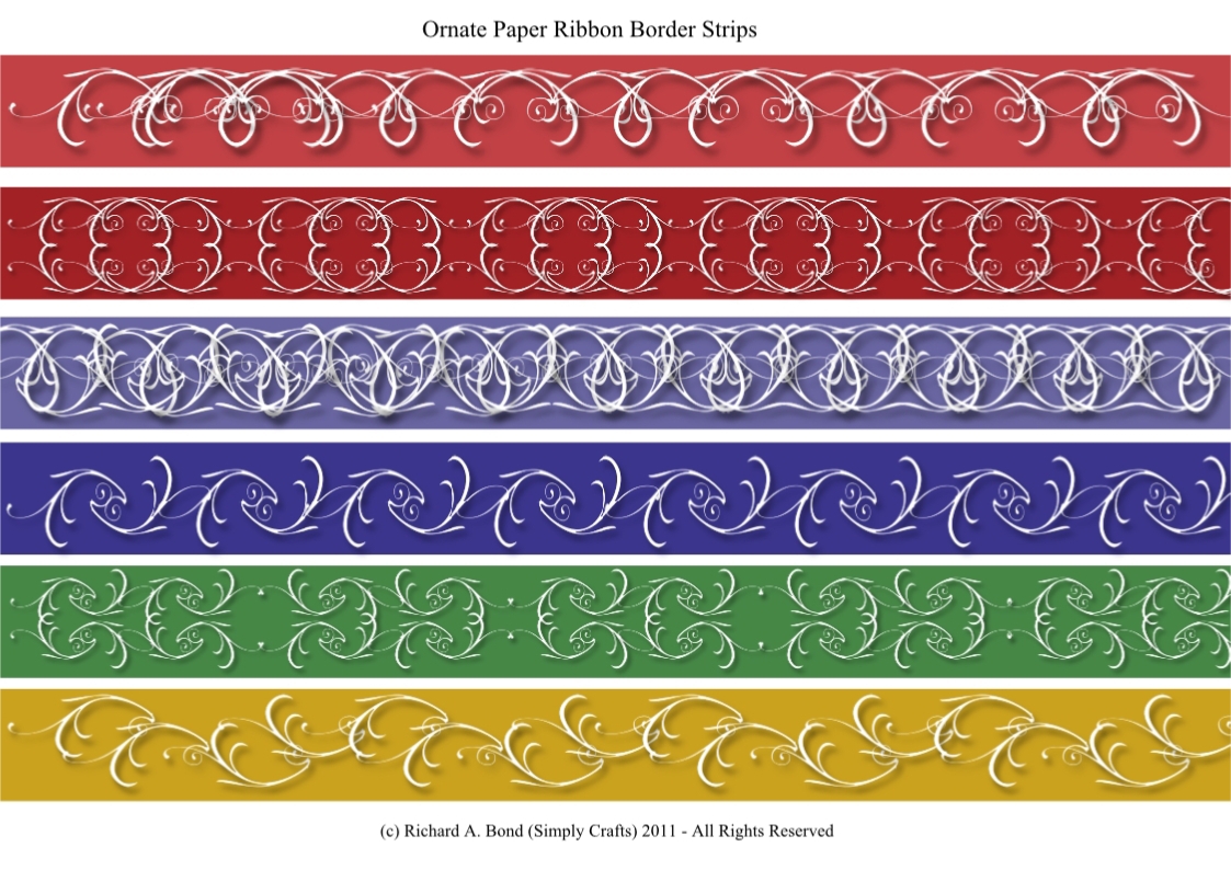 SIMPLY CRAFTS: Ornate Paper Ribbon/Borders - Click to enlarge