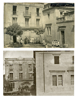 Les escoles públiques de la plaça fotografiades a la primera dècada del segle XX. Autor desconegut. AMG.