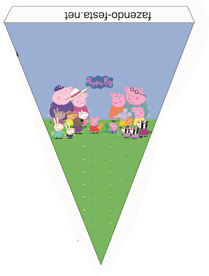 Peppa Pig free printable bunting.