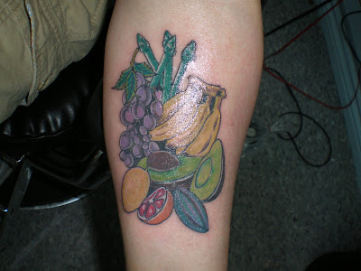 Fruit tattoos are very unique, original and fun designs to get.