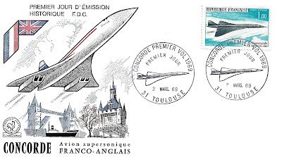 FDC "Concorde, Premier vol" - France 1969