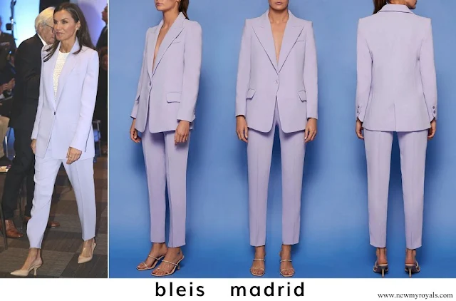 Queen Letizia wore Bleis Madrid Lilac Blazer and Trousers