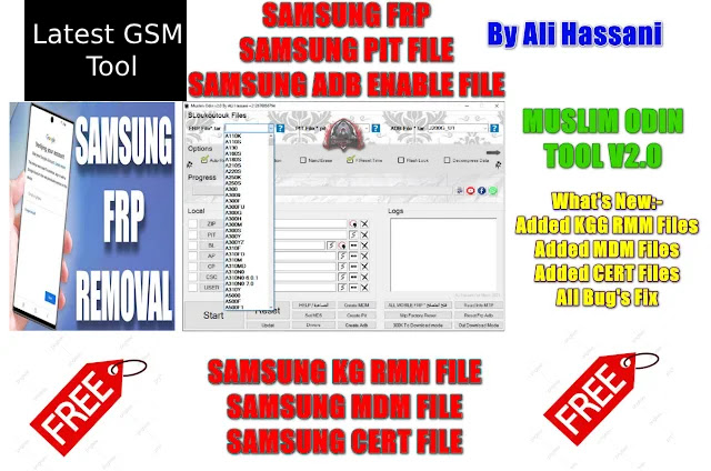 Muslim ODIN Tool V2.0 FRP File ADB Enable File PIT File Unlock Tool Free Download