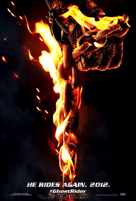 Ghost Rider 2 Spirit of Vengeance 2012 Movie Poster Hand with Flaming Chain HD Wallpaper