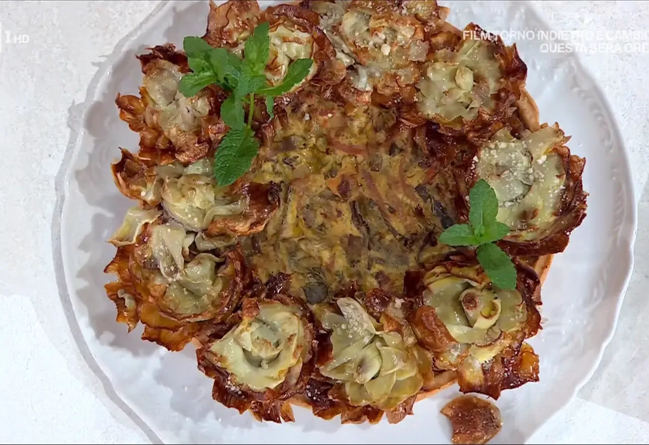 Torta salata con ricotta e carciofi di Antonio Paolino