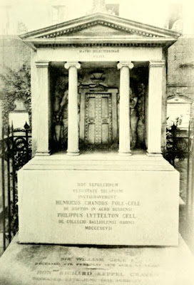 The tomb of the Margravine of Anspach, Naples,   from The Beautiful  Lady Craven, Lady Craven's   memoirs ed by AM Broadley and L Melville (1914) 