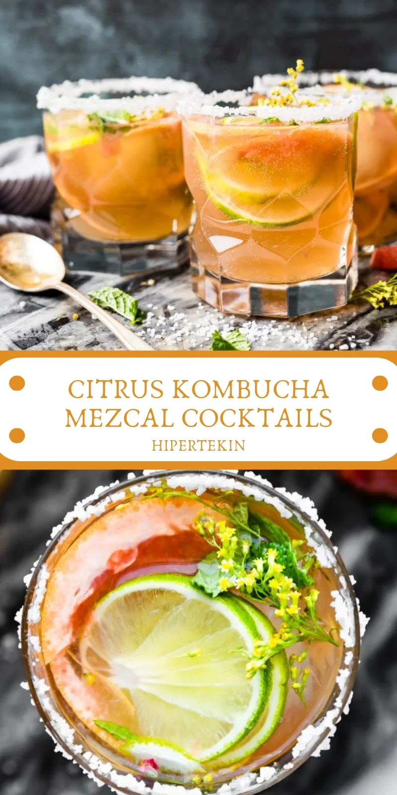 CITRUS KOMBUCHA MEZCAL COCKTAILS