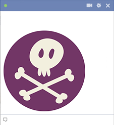 Skull and Bones Emoticon