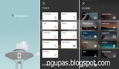 cara edit foto di snapseed