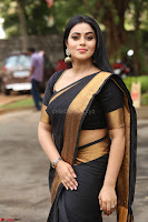 Poorna in Cute Backless Choli Saree Stunning Beauty at Avantika Movie platinum Disc Function ~  Exclusive 092.JPG