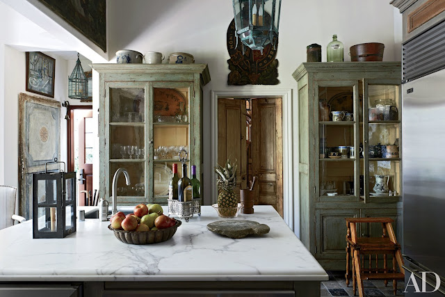 Beautiful country farmhouse kitchen in Architectural Digest on pinterest