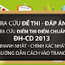 Đề Thi và Đáp Án thi Đại Học năm 2013