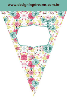 Quinceanera Special Shabby Chic Free Printable Bunting.