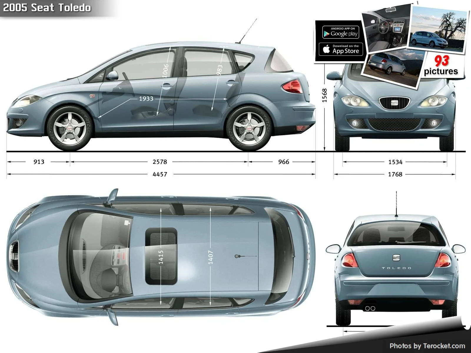 Hình ảnh xe ô tô Seat Toledo 2005 & nội ngoại thất