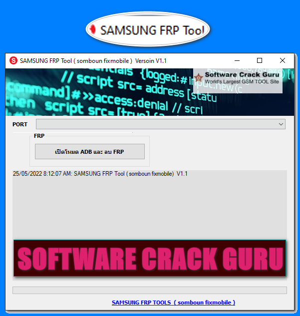 Download Samsung FRP Tool V1.1 Enable ADB & Quick FRP Bypass