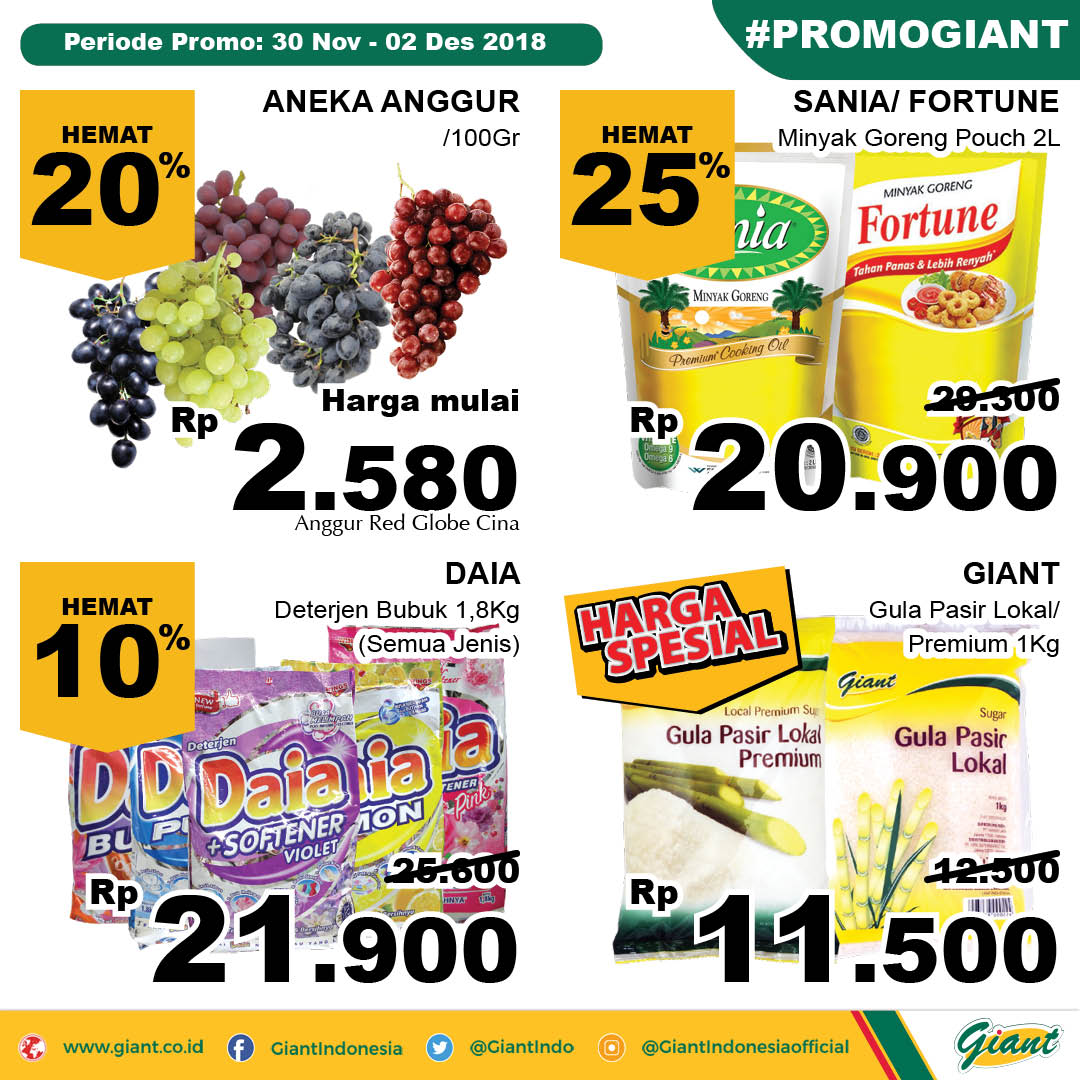 Giant - Promo Katalog JSM Periode 30 - 02 Desember 2018