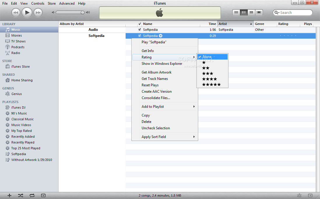 iTunes 10.0.1.22