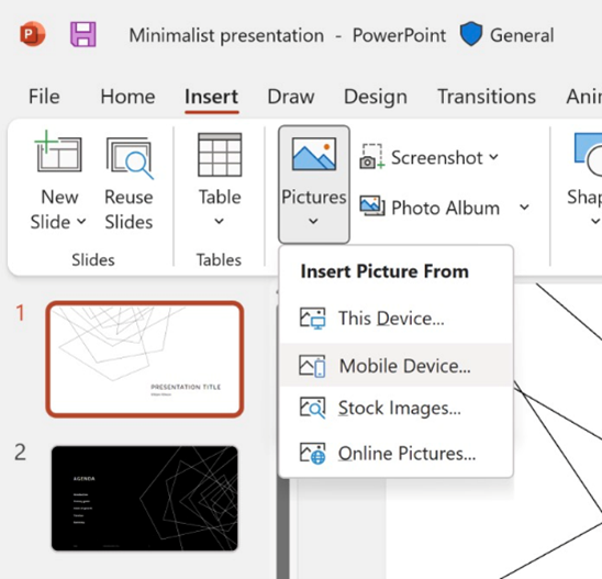 يمكن الآن إضافة صور من اندرويد مباشرة إلى تطبيقات (Word و Excel و PowerPoint) في ويندوز