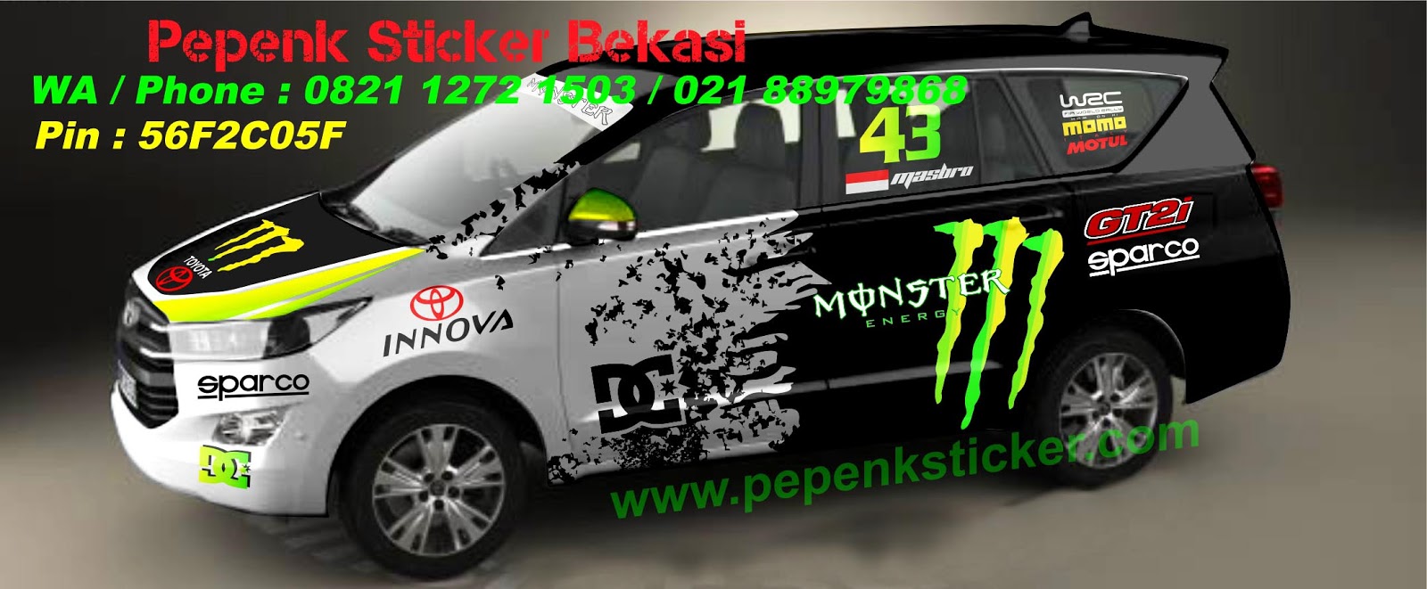 Gambar Cutting Sticker Mobil Kijang Innova Duniaotto