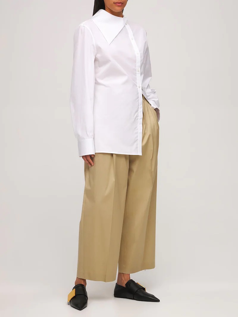 JIL SANDER ORGANIC COTTON POPLIN SHIRT