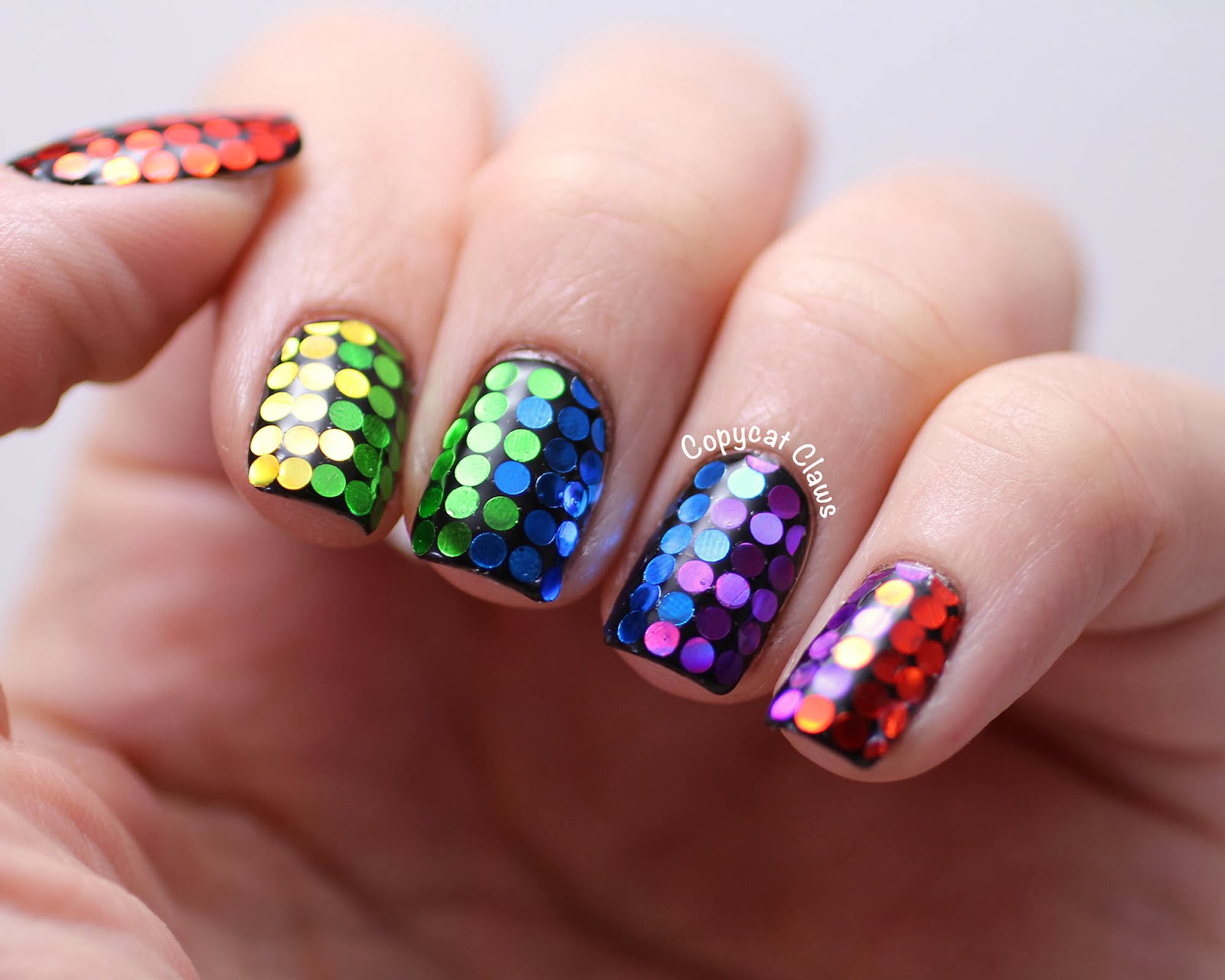 ehmkay nails: Vintage Rainbow Nail Art
