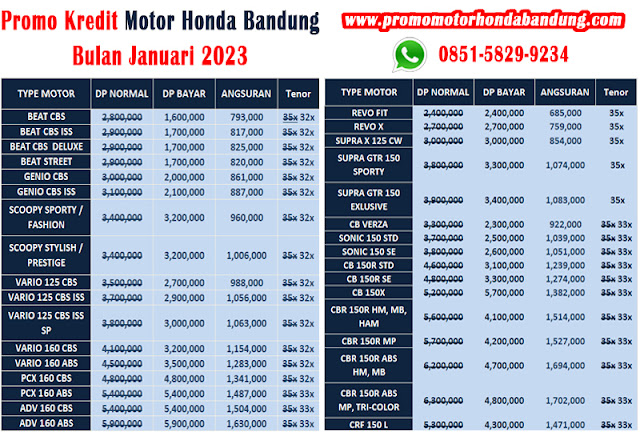 Promo Motor Honda Bandung