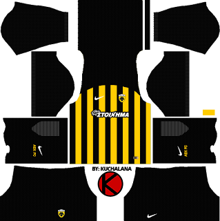  for your dream team in Dream League Soccer  Baru!!! AEK F.C. Kits 2017/2018 - Dream League Soccer